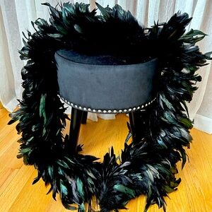 Black feather boa